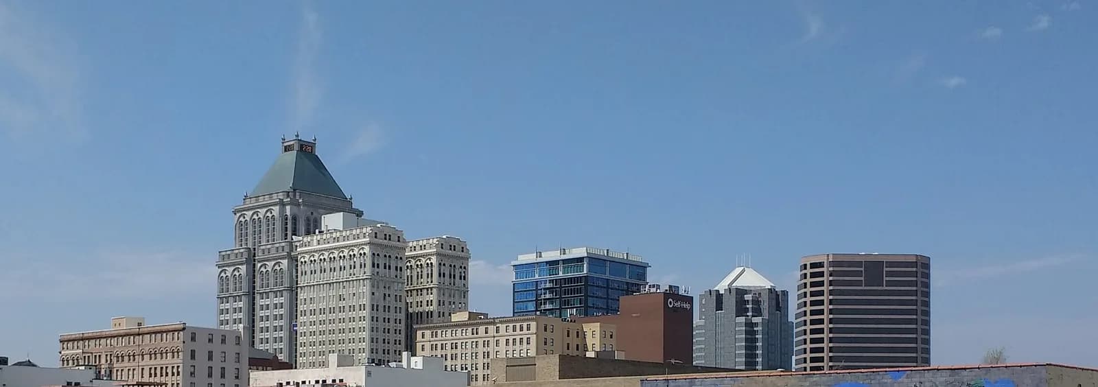 Greensboro skyline from the Depot