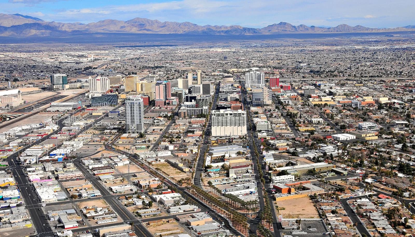 City view of Downtown Las Vegas
