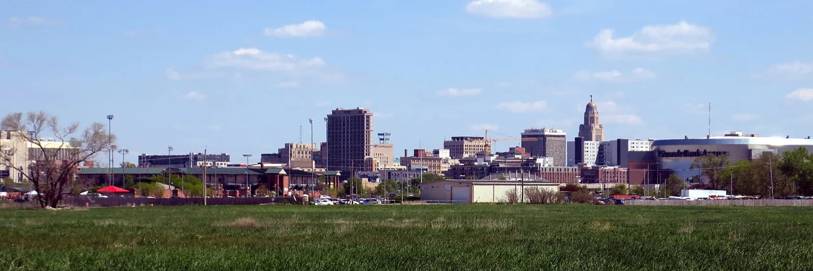 Photo of the skyline of downtown Lincoln, Nebraska, United States of America - taken at 301 West Charleston Street. This is the 2025 update, superseding the previous photo taken n